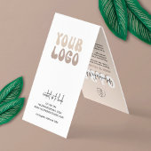 Carte De Visite Nails Manucure Aftercare Retro Beige Logo Spa à on