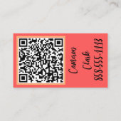 Carte De Visite NAILS Nail Technicien Professionnel Rose (Dos)