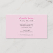 Carte De Visite Nails Salon Business Card (Dos)