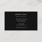 Carte De Visite Nails Salon Business Card (Dos)
