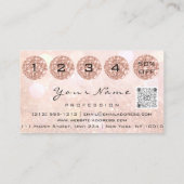 Carte De Visite Nails Studio Drives Parties scintillant Manicure Q (Dos)
