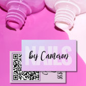 Carte De Visite NAILS Technicien à ongles Professionnel Purple Ros