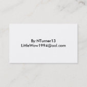 Carte De Visite nailsalon_front-3, nom, adresse 1, adresse 2,… (Dos)