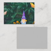 Carte De Visite Nain avec citrouille et champignons magiques et pa (Devant / Derrière)