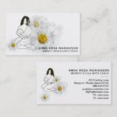 Carte De Visite *~* Naissance de la sage-femme Doula Grossesse Flo (Devant / Derrière)