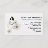 Carte De Visite *~* Naissance de la sage-femme Doula Grossesse Flo (Dos)