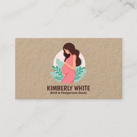 Carte De Visite Naissance et post-partum Doula (Devant)