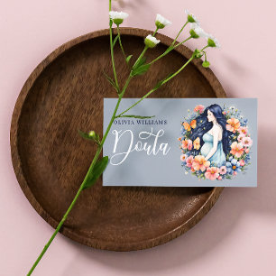 Carte De Visite Naissance et post-partum Doula Photo Code QR