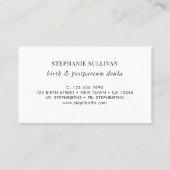 Carte De Visite Naissance Et Postpartum Doula (Dos)