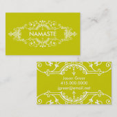 Carte De Visite Namaste (Devant / Derrière)