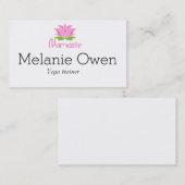 Carte De Visite Namaste (Devant / Derrière)