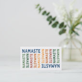 Carte De Visite Namaste Cute (Debout devant)