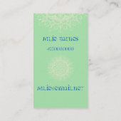 Carte De Visite Namaste Woman in Sari (Dos)