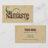 Carte De Visite Namaste Yoga (Devant / Derrière)