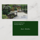 Carte De Visite Nan-lundi : Jardins orientaux (Devant / Derrière)