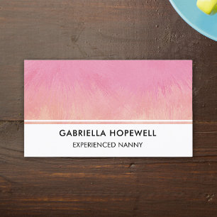 Carte De Visite Nanny Babysitter Enfant Enfant Garderie Profession