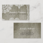 Carte De Visite Napperon (Devant / Derrière)