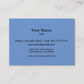 Carte De Visite Nappes D'Eau (Dos)