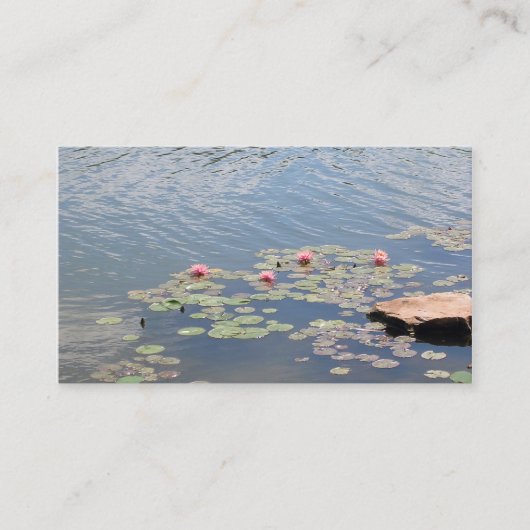 Carte De Visite Nappes d'eau sur l'eau (Devant)
