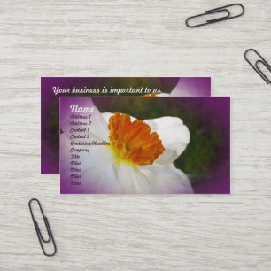 Carte De Visite Narcissus - Beauté du printemps