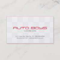 Carte de visite - Nascar automatique