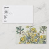 Carte De Visite Nasturces et marguerites : 1.Nasturtium Indicum ; (Devant / Derrière)