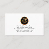 Carte De Visite Natation colorée Christian Ichthus (Dos)