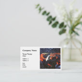 Carte De Visite Natation Koi (Debout devant)