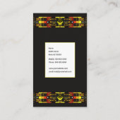 Carte De Visite Natif américain (Dos)