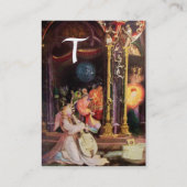 CARTE DE VISITE NATIVITÉ AVEC ANGELS _ MAGIE DU MONOGRAMME DE NOËL (Dos)