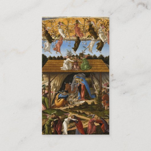 Carte De Visite Nativité mystique, 1500 par Sandro Botticelli (Devant)