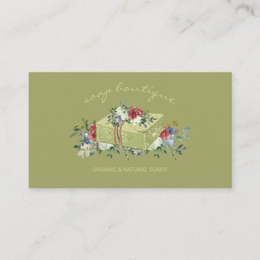 Carte De Visite Natural Green Soap (Devant)