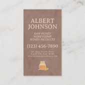 Carte De Visite Natural Honey Artisan (Dos)
