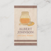 Carte De Visite Natural Honey Artisan (Devant)