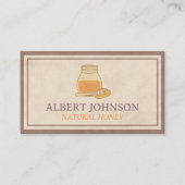 Carte De Visite Natural Honey Beekeeper (Devant)