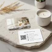 Carte De Visite Natural Organic Handmade Candle QR Code 