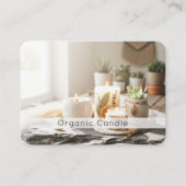 Carte De Visite Natural Organic Handmade Candle QR Code  (Devant)