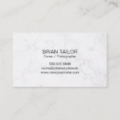 Carte De Visite Nature | Arborescence aquarelle (Dos)