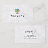 Carte De Visite Nature | Arborescence aquarelle (Devant / Derrière)