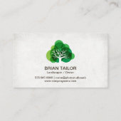 Carte De Visite Nature | Arbre | (Dos)