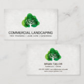 Carte De Visite Nature | Arbre | (Devant / Derrière)