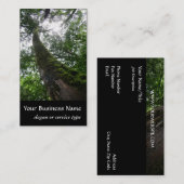 Carte De Visite Nature/arbre de Cypress à feuillage persistant (Devant / Derrière)