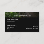 Carte De Visite Nature/arbre de Cypress à feuillage persistant (Dos)