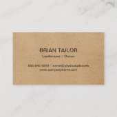 Carte De Visite Nature | Arbre | Jardinage | Paysage (Dos)