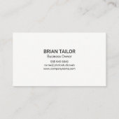 Carte De Visite Nature | Arbres illustratifs (Dos)