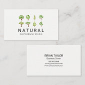 Carte De Visite Nature | Arbres illustratifs (Devant / Derrière)