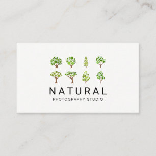Carte De Visite Nature   Arbres illustratifs