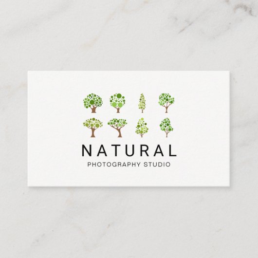 Carte De Visite Nature | Arbres illustratifs (Devant)