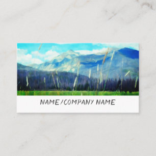 Carte De Visite nature art montagne paysage ciel bleu nuages