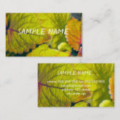 Carte De Visite nature citron vert feuille photo art plantes (Devant / Derrière)